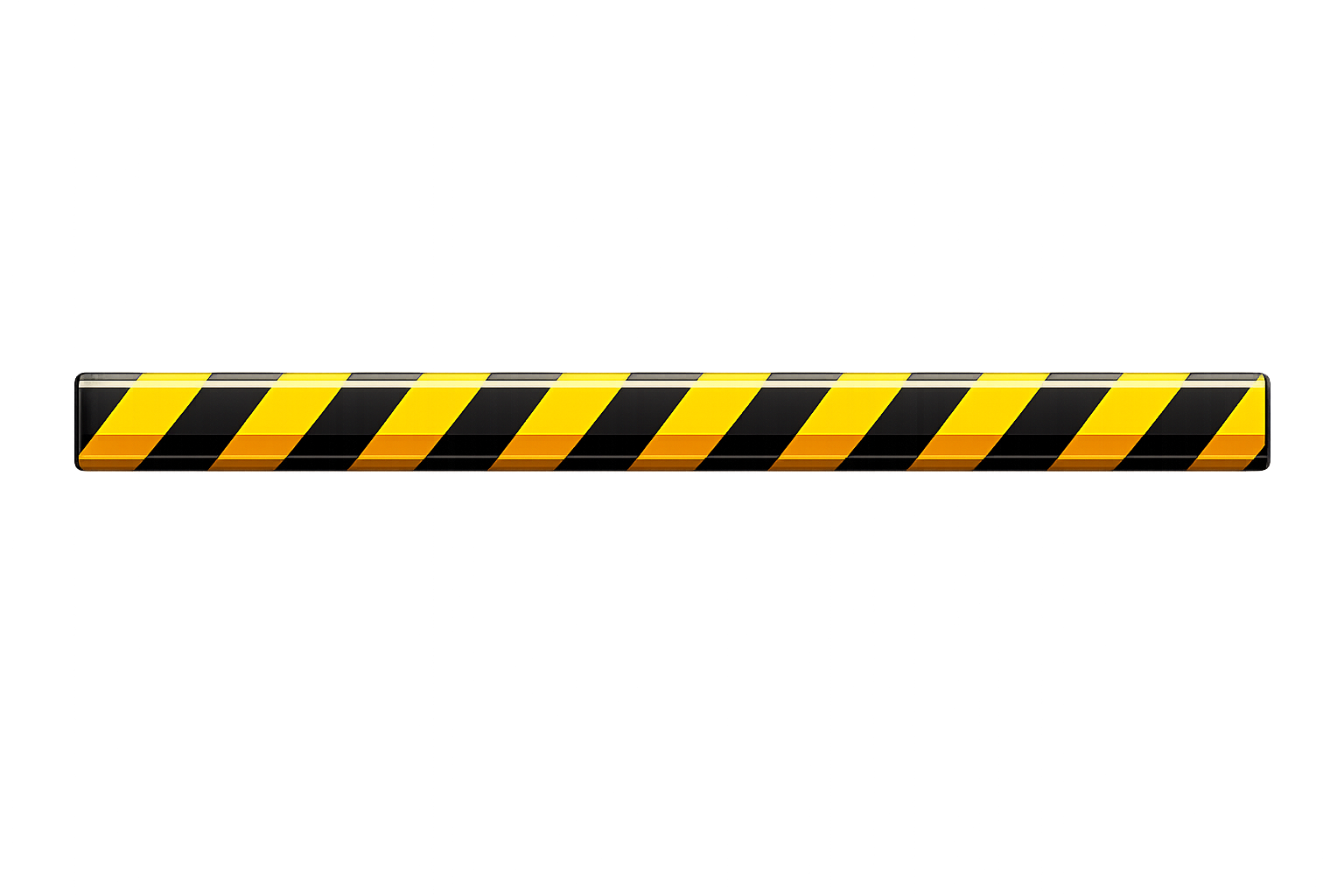 Yellow and black striped animated under construction hazard warning bar
